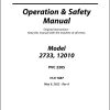 JLG Telehandlers 12010 2733 Operation Safety Manual 31211887 2022 PVC 2205