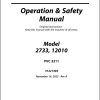 JLG Telehandlers 12010 2733 Operation Safety Manual 31221304 2023 PVC 2211