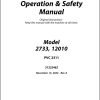 JLG Telehandlers 12010 2733 Operation Safety Manual 31222462 2023 PVC 2311