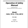 JLG Telehandlers 1644 1732 7013 8010 Operation Safety Manual 31222325 2023 PVC 2305