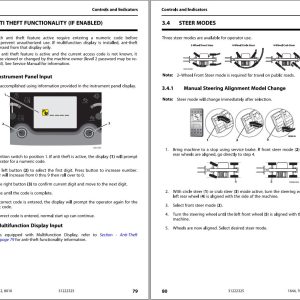 JLG Telehandlers 1644 1732 7013 8010 Operation Safety Manual 31222325 2023 PVC 2305 1