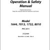 JLG Telehandlers 1644 1732 7013 8010 Operation Safety Manual 31222459 2023 PVC 2311