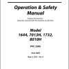 JLG Telehandlers 1644 1732 7013H 8010H Operation Safety Manual 31211875 2022 PVC 2205