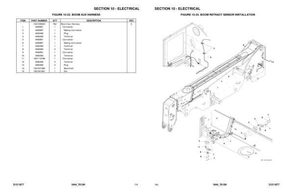 JLG Telehandlers 1644 7013H Parts Manual 31211877 2023 PVC 2205 1