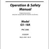 JLG Telehandlers G5 18A Operation Safety Manual 31222324 2023 PVC 2305