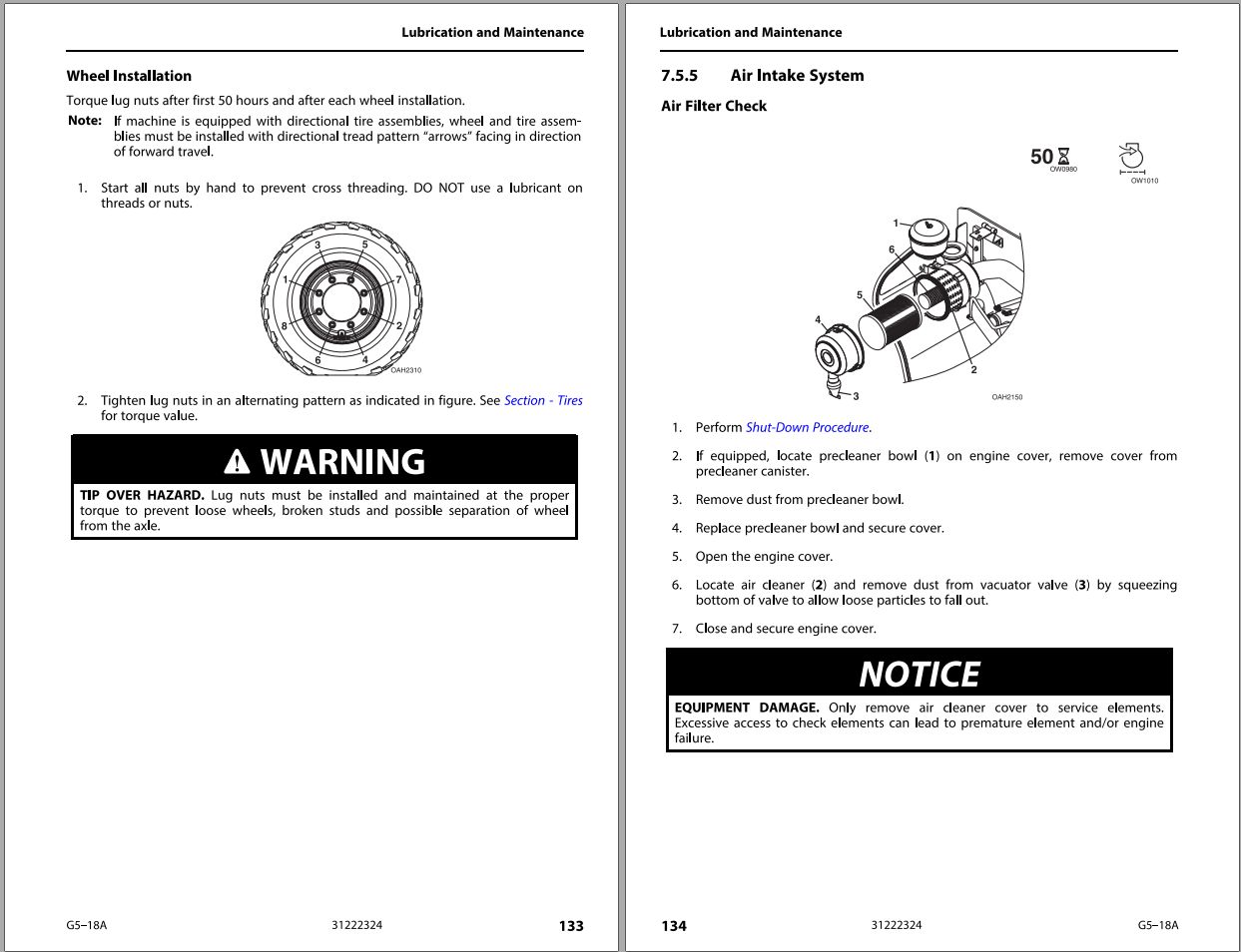 JLG Telehandlers G5 18A Operation Safety Manual 31222324 2023 PVC 2305 1