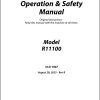 JLG Telehandlers R11100 Operation Safety Manual 31211947 2023