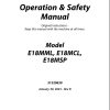 JLG Vertical Masts E18MCL E18MML E18MSP Operation Safety Manual 31220630 2023