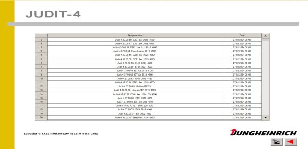 Jungheinrich JETI Judit ForkLift v4.37.007 07.2023 Diagnostic Software 2