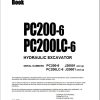 Komatsu Crawler Excavators PC200 6 PC200LC 6 Part Book
