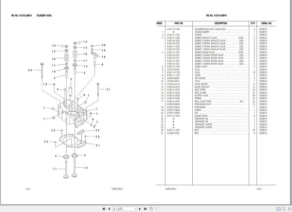 Komatsu Crawler Excavators PC400 6 Part Book