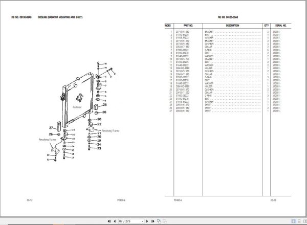 Komatsu Crawler Excavators PC400 6 Part Book 1