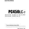 Komatsu Crawler Excavators PC450LC 7 Spare Parts Catalogue KIPLINDPRBA0008