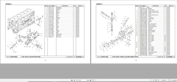 Komatsu Crawler Excavators PC450LC 7 Spare Parts Catalogue KIPLINDPRBA0008 1