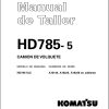 Komatsu Dump Truck HD785 5 Shop Manual GSBM006101 ES