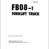 Komatsu Electric Forklifts FB08 1 Part Book FB08.1 PE2