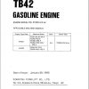 Komatsu Engine TB42 Part Book PGCTB40 01