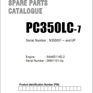 Komatsu Engines SAA6D114E 2 Part Book FEN1608 00 NI00