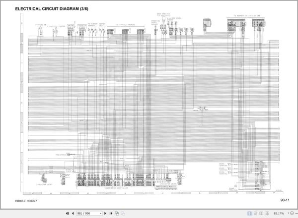 Komatsu Excavator HD465 7 HD605 7 Shop Manual GSBM027607 ES 1