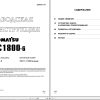 Komatsu Excavator PC1800 6 Shop Manual SRBM027704 RU