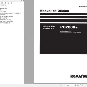 Komatsu Excavator PC2000 8 Shop Manual KPBM160719 PT