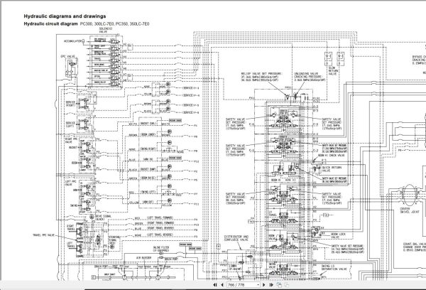 Komatsu Excavator PC300 7E0 to PC350LC 7E0 Shop Manual GSN00262 02 ES 1