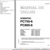Komatsu Excavator PC750 6 PC800 6 Shop Manual GSBM008704 ES