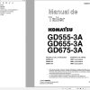Komatsu Motor Graders GD555 3A GD655 3A GD675 3A Shop Manual GSBM021002 ES