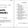 Komatsu Wheel Dozer WD420 1 Shop Manual SSBM000100 ES