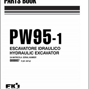 Komatsu Wheel Excavators PW95 1 Part Book WEPBPW9500