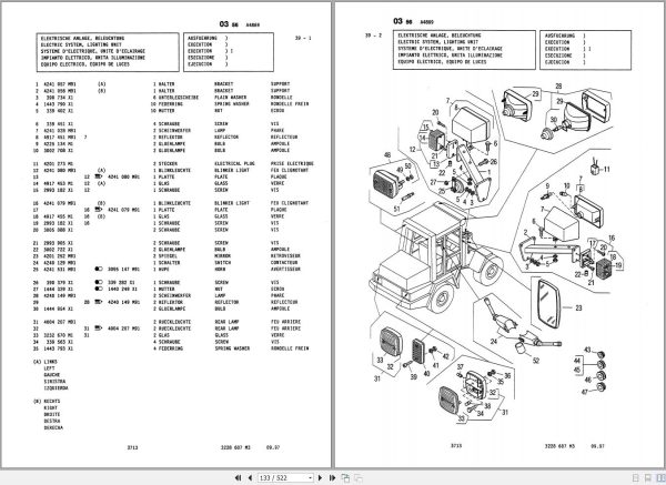 Komatsu Wheel Loader 15F Part Book 3228607M3 1