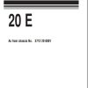 Komatsu Wheel Loader 20E Part Book 3091186M4