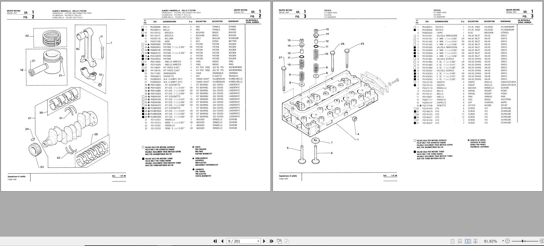 Komatsu Wheel Loader Fai 585 595 Part Book R41PR216C0101 1