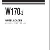 Komatsu Wheel Loader W170 2 Part Book PEPB03840201