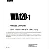 Komatsu Wheel Loader WA120 1 Part Book PEPBU4160105
