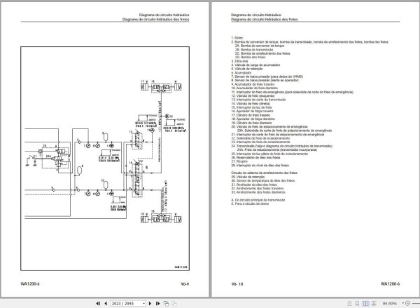 Komatsu Wheel Loader WA1200 6 Shop Manual KPBM547501 PT 1