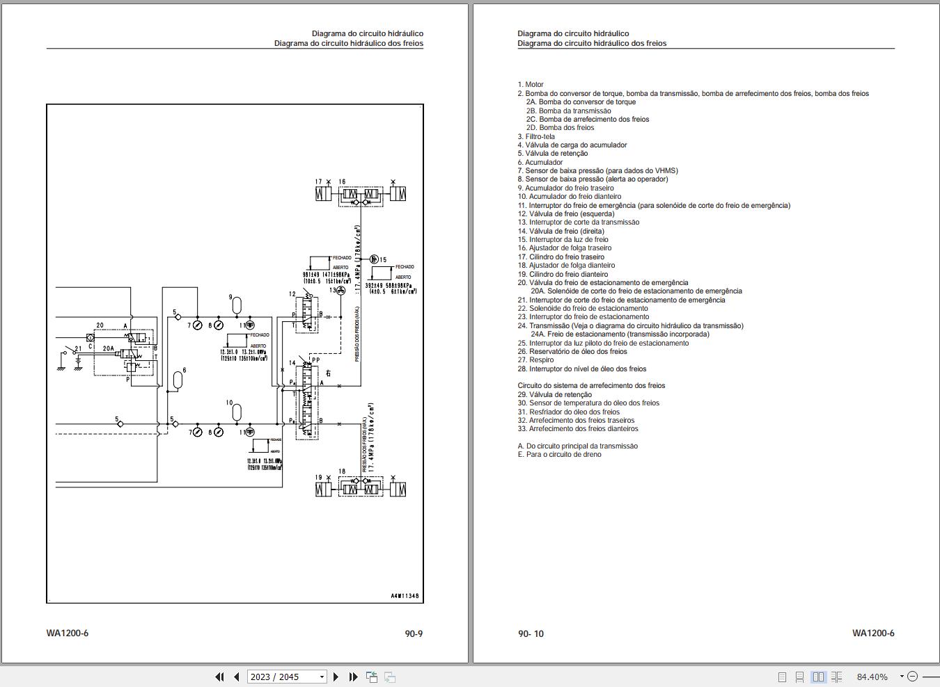 Komatsu Wheel Loader WA1200 6 Shop Manual KPBM547501 PT 1