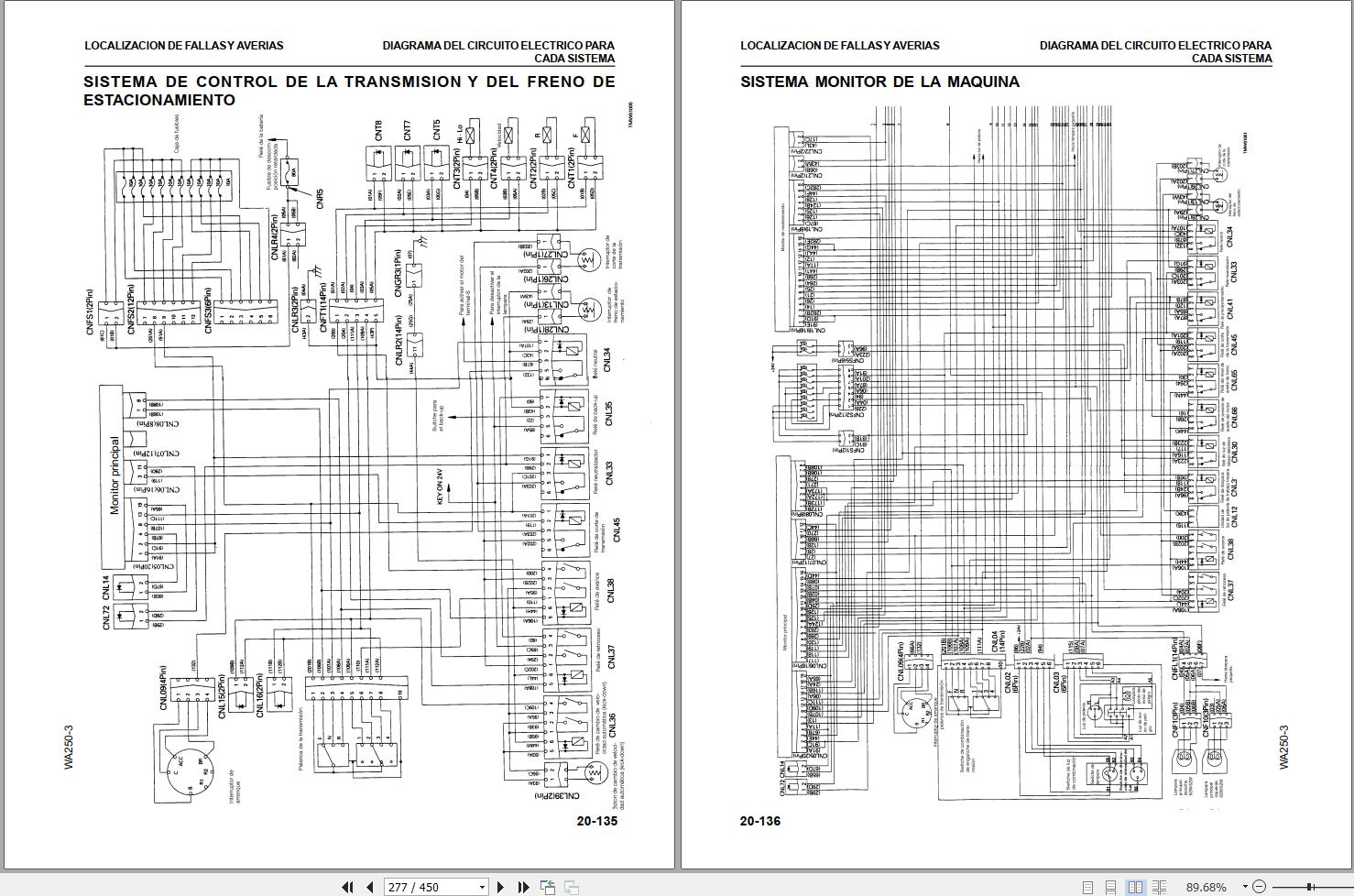 Komatsu Wheel Loader WA250 3 Shop Manual GSBM005905 ES 1