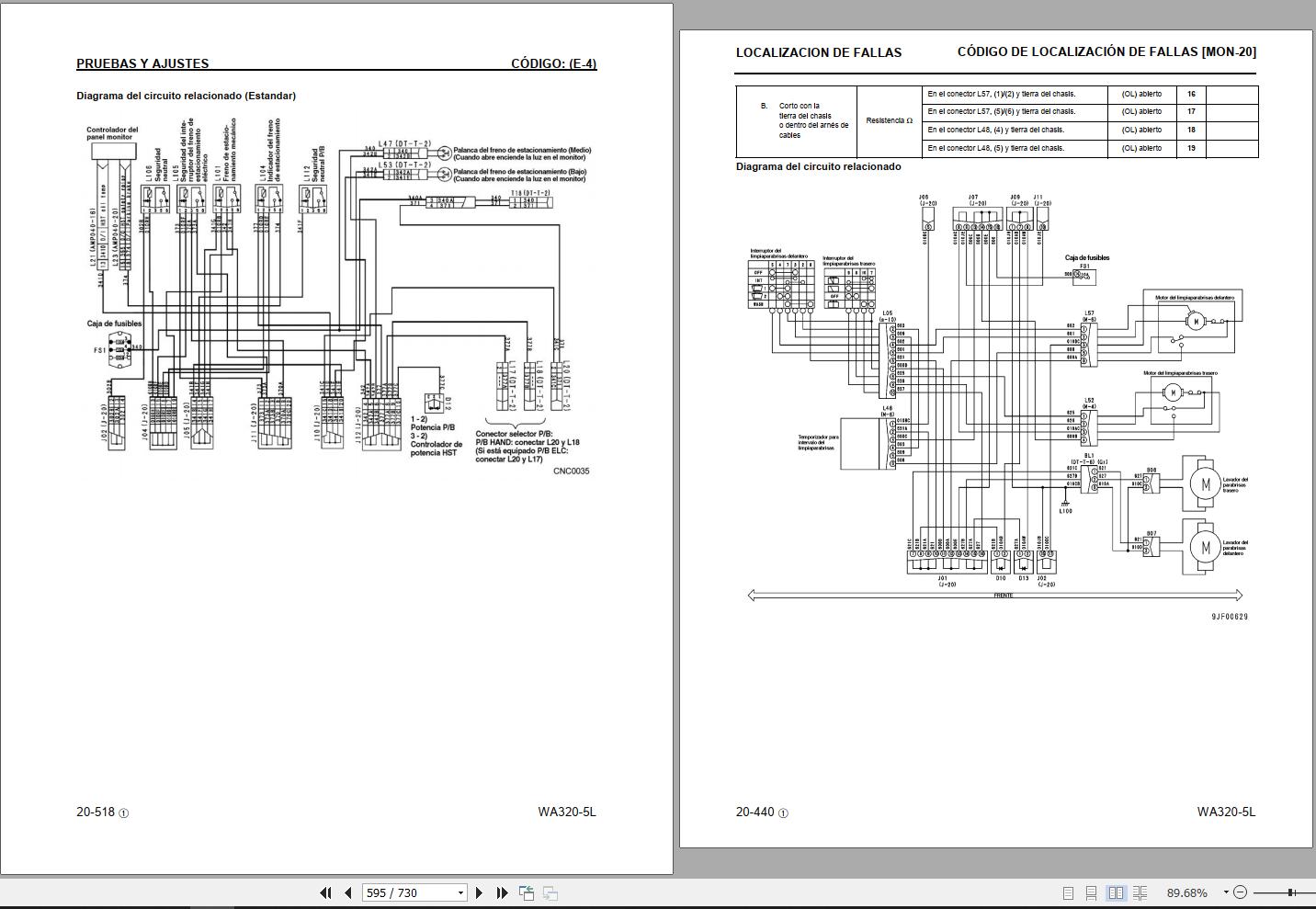Komatsu Wheel Loader WA320 5L Shop Manual GSBM012003 ES 1