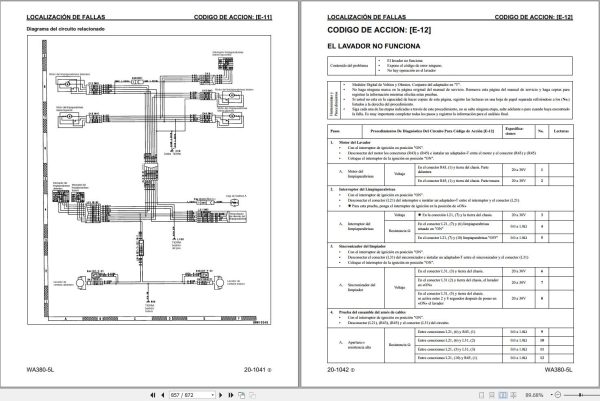Komatsu Wheel Loader WA380 5L Shop Manual GSBM009702 ES 1