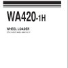 Komatsu Wheel Loader WA420 1H Part Book JEPB000701