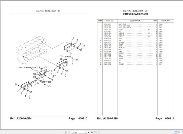 Komatsu Wheel Loader WA470 3 Part Book LEPBW47300