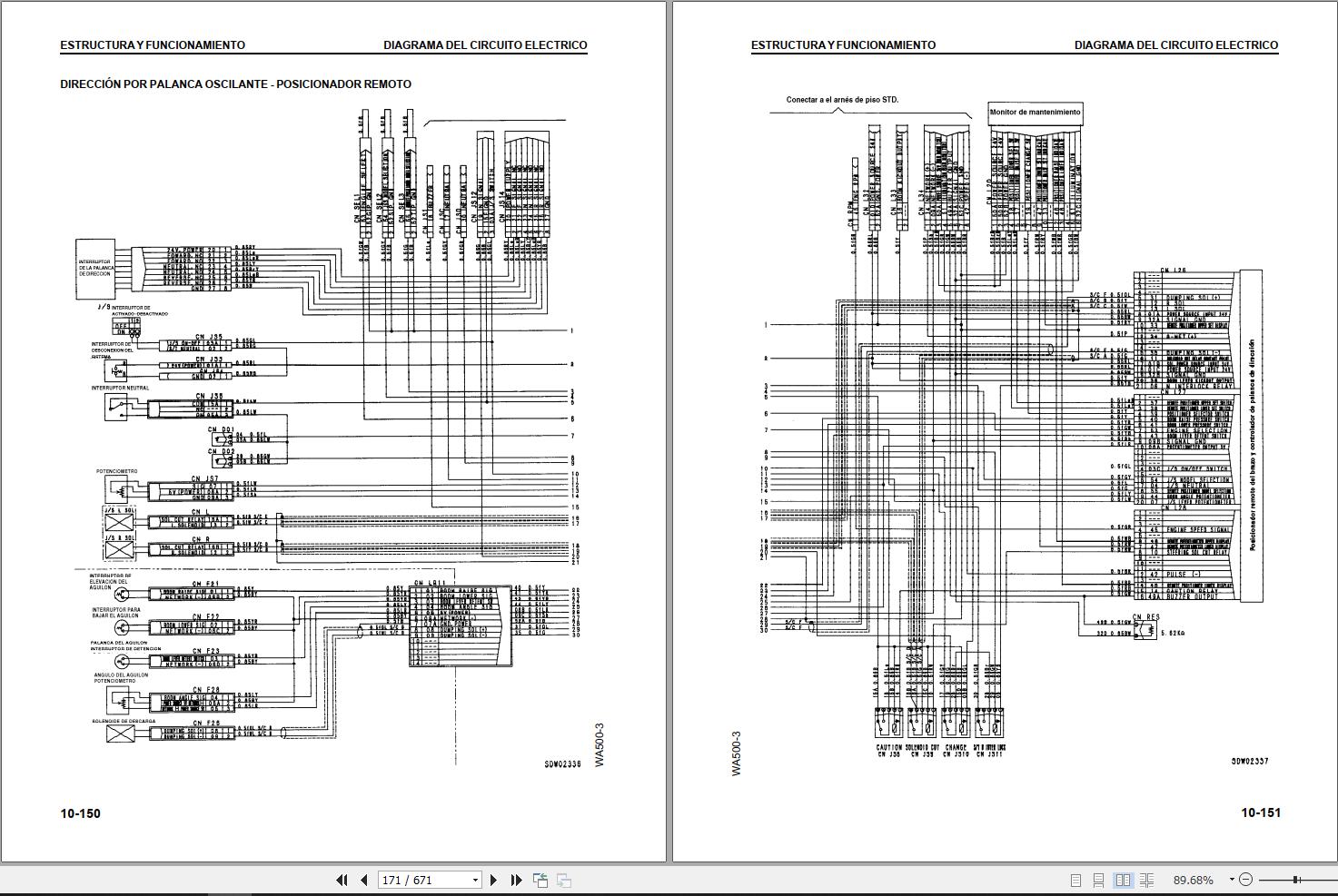 Komatsu Wheel Loader WA500 3 Shop Manual GSBM009006 ES 1