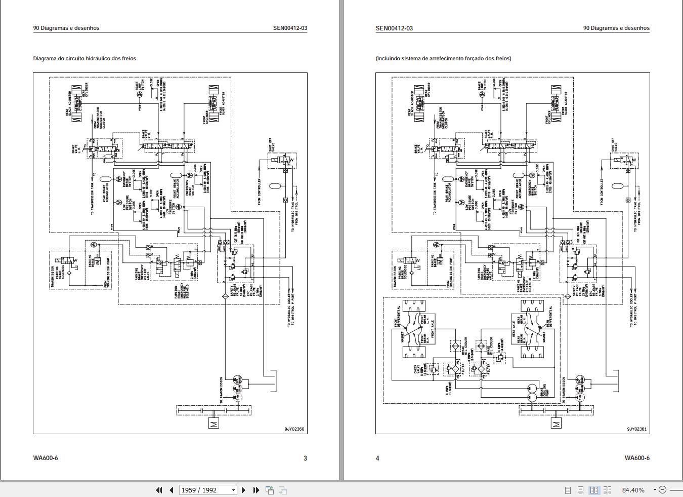 Komatsu Wheel Loader WA600 6 Shop Manual KPBM023516 PT 1