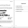 Komatsu Wheel Loader WA700 3 Shop Manual SRBM013310 RU