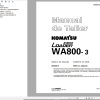 Komatsu Wheel Loader WA800 3 Shop Manual ES