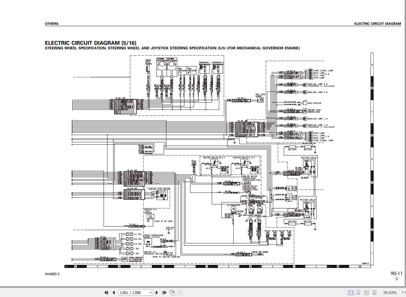 Komatsu Wheel Loader WA800 3 Shop Manual SEBM013419 1