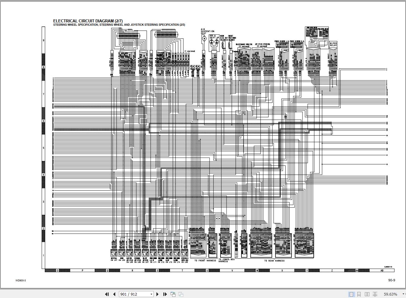 Komatsu Wheel Loader WD900 3 Shop Manual SEBM036908 1