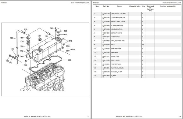 Kubota Engine V3800DI T Parts Manual 917328 1