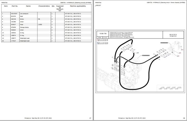 Manitou Mobile Elevating Platform ATJ 60 E S1 Parts Catalog 12AA1145 1